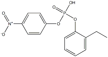 ORTHO-ETHYL-O-PARA-NITROPHENYLPHENYLPHOSPHATE Struktur