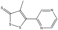 1,2-DITHIOLE-3-THIONE,4-METHYL-5-PYRAZINYL- Structure