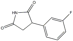 SUCCINIMIDE,2-(META-FLUOROPHENYL)- Struktur
