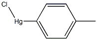 PARA-TOLYLMERCURYCHLORIDE 化学構造式