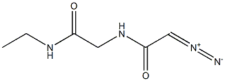 ACETAMIDE,2-(DIAZOACETAMINO)-N-ETHYL- Struktur