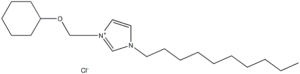 1-DECYL-3-CYCLOHEXYLOXYMETHYLIMIDAZOLIUMCHLORIDE Structure
