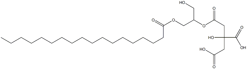 GLYCEROLMONOSTEARATE,ESTERWITHCITRICACID Structure