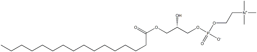 3-HEXADECANOYL-SN-GLYCERO-1-PHOSPHOCHOLINE,,结构式