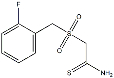 2-(2-FLUOROPHENYLMETHANESULPHONYL)THIOACETAMIDE Struktur