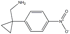 [1-(4-Nitrophenyl)cyclopropyl]methylamine Structure