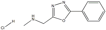 Methyl-(5-phenyl-[1,3,4]oxadiazol-2-ylmethyl)aminehydrochloride Structure