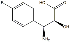 (2S,3S)-3-Amino-3-(4-fluoro-phenyl)-2-hydroxy-propanoic acid Structure