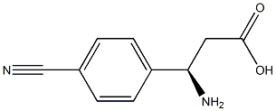 (R)-3-Amino-3-(4-cyano-phenyl)-propanoic acid Struktur