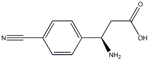 (R)-3-Amino-3-(4-cyano-phenyl)-propanoic acid Structure