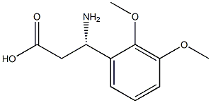 (S)-3-Amino-3-(2,3-dimethoxy-phenyl)-propanoic acid Struktur