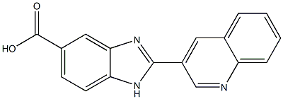 2-Quinolin-3-yl-1H-benzimidazole-5-carboxylic acid Struktur