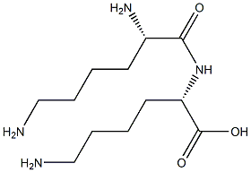 (2S)-6-amino-2-[[(2S)-2,6-diaminohexanoyl]amino]hexanoic acid Struktur