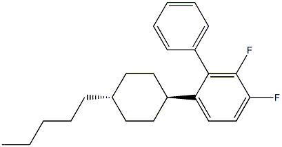 3,4-difluoro-1-(trans-4-pentylcyclohexyl)phenyl benzene