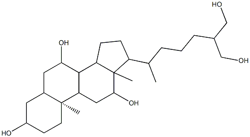 (10S)-17-[7-hydroxy-6-(hydroxymethyl)heptan-2-yl]-10,13-dimethyl-2,3,4,5,6,7,8,9,11,12,14,15,16,17-tetradecahydro-1H-cyclopenta[a]phenanthrene-3,7,12-triol
