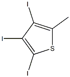 3,4,5-三碘-2-甲基噻吩 结构式