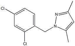 1-(2,4-Dichloro-benzyl)-3,5-dimethyl-1H-pyrazol- 结构式