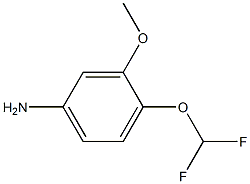 4-Difluoromethoxy-3-methoxy-phenylamine Struktur