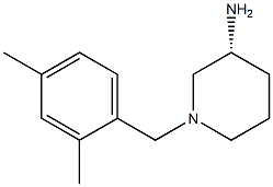 (3R)-1-(2,4-dimethylbenzyl)piperidin-3-amine Struktur