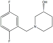 (3R)-1-(2,5-difluorobenzyl)piperidin-3-ol Structure