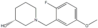 (3R)-1-(2-fluoro-5-methoxybenzyl)piperidin-3-ol Structure