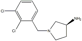 (3S)-1-(2,3-dichlorobenzyl)pyrrolidin-3-amine 结构式