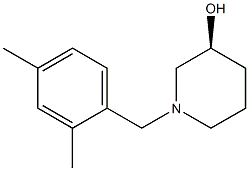 (3S)-1-(2,4-dimethylbenzyl)piperidin-3-ol Struktur