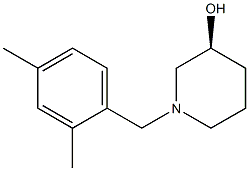 (3S)-1-(2,4-dimethylbenzyl)piperidin-3-ol 化学構造式