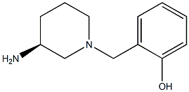 2-{[(3S)-3-aminopiperidin-1-yl]methyl}phenol Struktur
