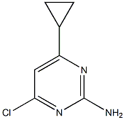 4-chloro-6-cyclopropylpyrimidin-2-amine Structure