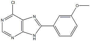 6-chloro-8-(3-methoxyphenyl)-9H-purine Structure