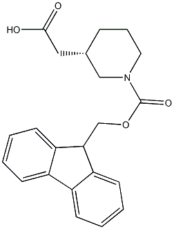 (S)-Fmoc-(3-carboxymethyl)-piperidine Structure