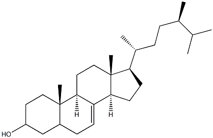 7-菜油甾醇, , 结构式