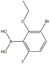 3-Bromo-2-ethoxy -6-fluorophenylboronic acid Structure