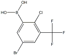 5-溴-2-氯-3-三氟甲基苯硼酸, , 结构式
