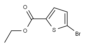 5-ブロモ-2-チオフェンカルボン酸エチル 化学構造式