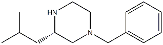(3S)-1-BENZYL-3-(2-METHYLPROPYL)PIPERAZINE Struktur