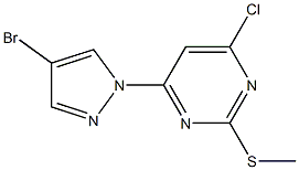 4-(4-BROMO-1H-PYRAZOL-1-YL)-6-CHLORO-2-(METHYLTHIO)PYRIMIDINE Structure