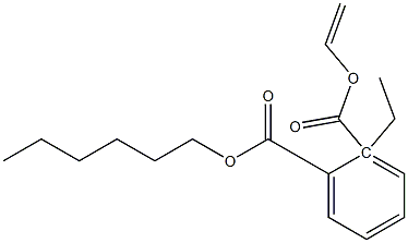 vinyl 2-ethyl hexyl phthalate Struktur