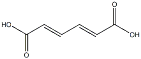 2,4-己二烯二酸,,结构式