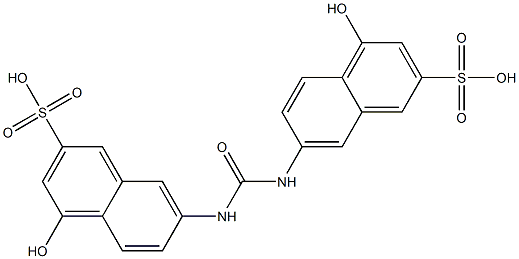 6,6'-ureylene dinaphthol-3-sulfonic acid Struktur