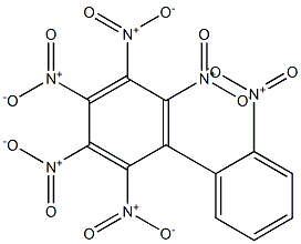 六硝聯苯, , 结构式