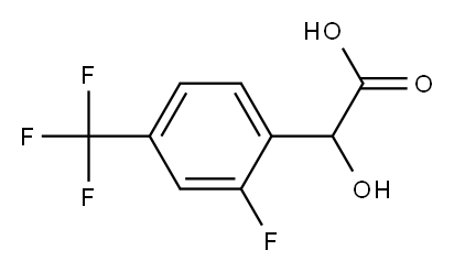 2-FLUORO-4-(TRIFLUOROMETHYL)MANDELIC ACID Struktur