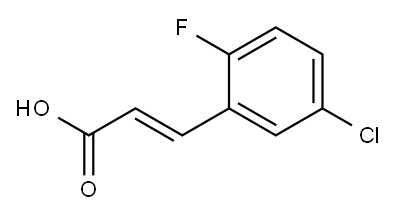 5-CHLORO-2-FLUOROCINNAMIC ACID Structure