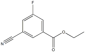 3-CYANO-5-FLUOROBENZOIC ACID ETHYL ESTER Structure