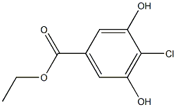 4-CHLORO-3,5-DIHYDROXYBENZOIC ACID ETHYL ESTER Struktur