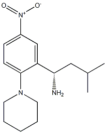 (S)-3-METHYL-1-[2-(-PIPERIDINYL)-5-NITROPHENYL] BUTYL AMINE
