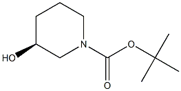 (S)-1-BOC-3-HYDROXYLPIPERIDINE, 98+%(HPLC) Structure