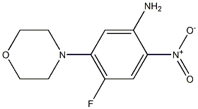4-FLUORO-5-MORPHOLIN-4-YL-2-NITROANILINE Structure