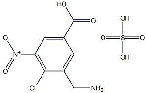 3-AMINO METHYL-4-CHLORO-5-NITROBENZOIC ACID SULFATE Structure